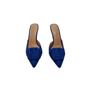 womens axellon high heel mules micro leather sole.